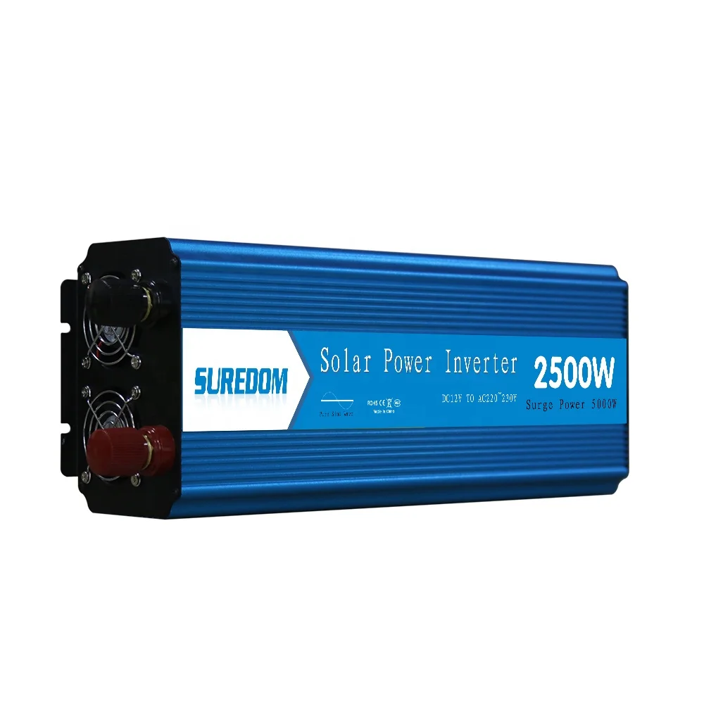 China Good Quality Manufacturer Built-in Fuse Protection Inverter True Sine 2500W  Pure Sine Wave Power Inverter
