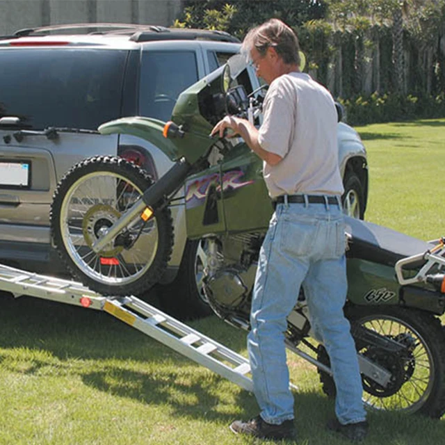 China Manufacture Heavy Duty Hitch Mount Scooter Dirtbike rack car motorcycle carrier