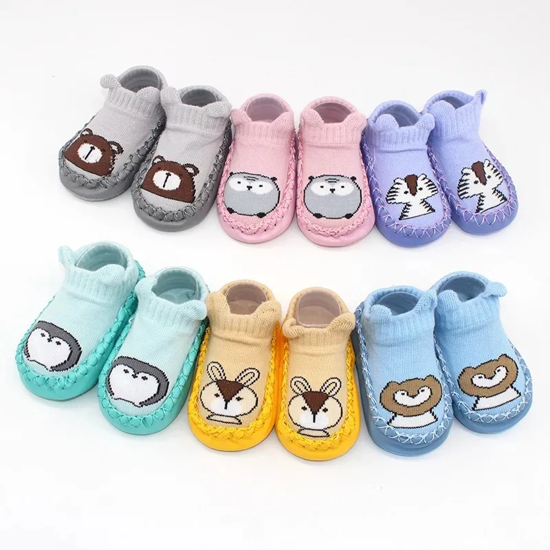 
Hot selling many designs 3D cartoon anti-slip baby socks 