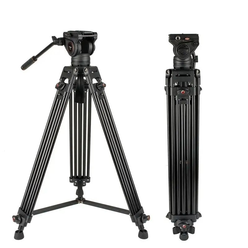Cayer BV30 hot selling aluminum heavy duty video camera professional tripod with fluid head