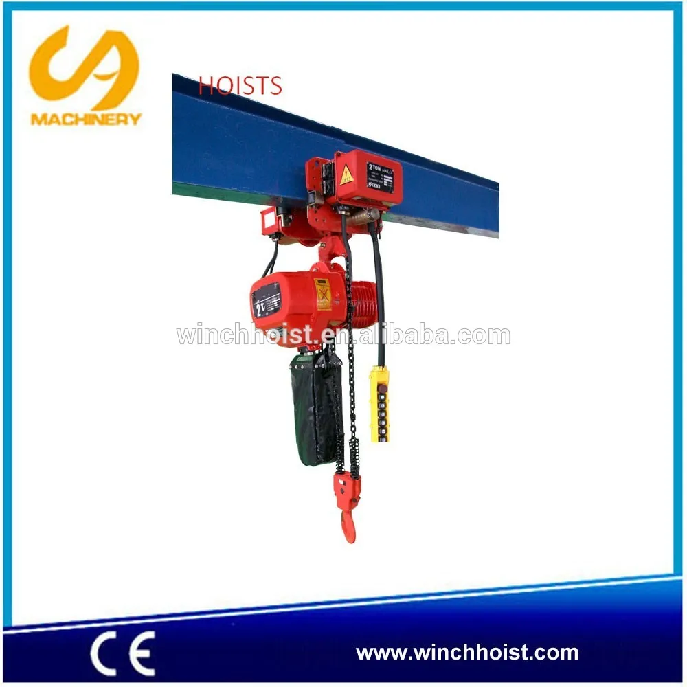 2 тонн электрическая лебедка с крюком типа
