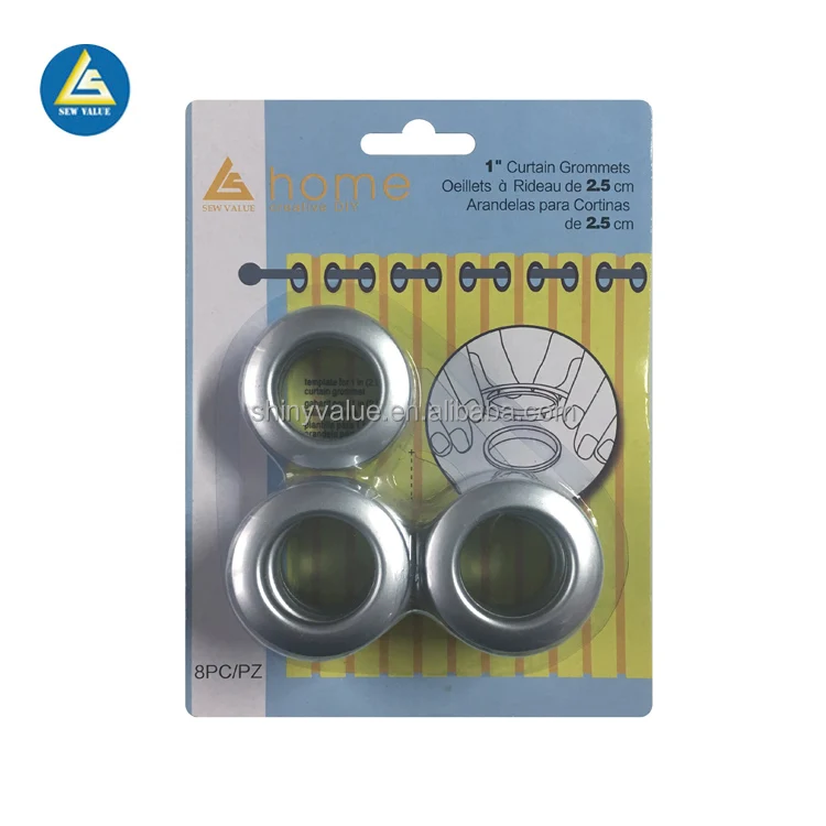 Circular plastic eyelet Curtain ring grommets for tarps and curtains