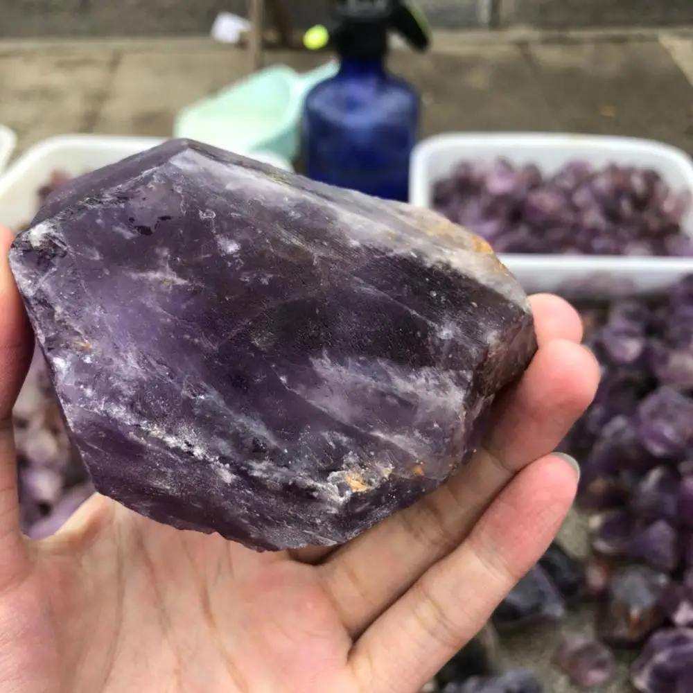 Wholesale Natural Rough Raw Amethyst  Quartz Crystal Healing Stones Rough amethyst