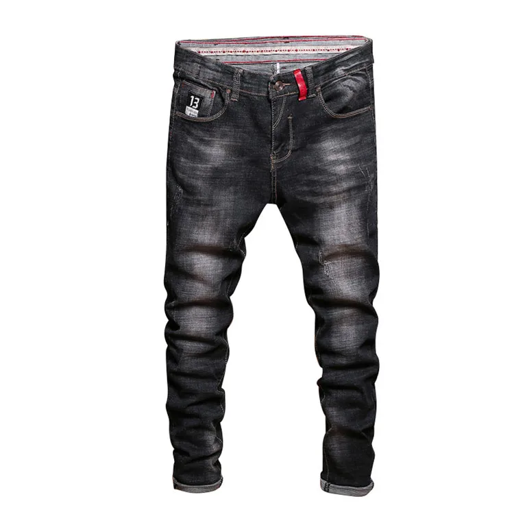 
Classic slim fit long jeans for man good quality high cotton of fabric trousers customized by OEM 