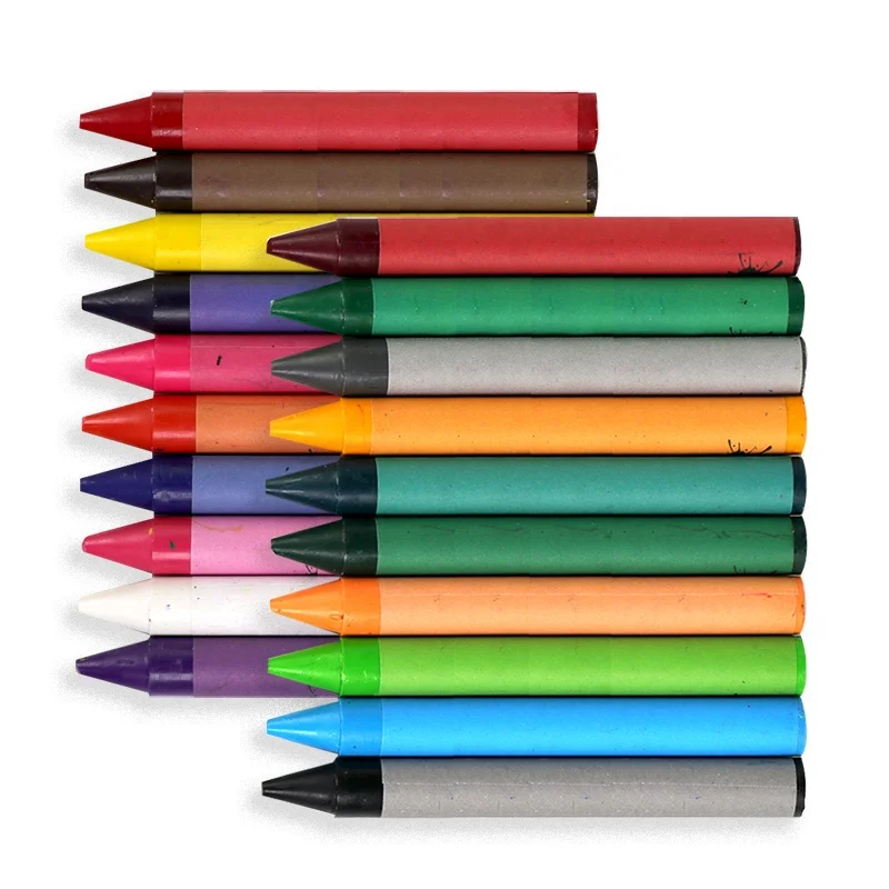 24 Colors non-toxic baby and kids jumbo wax crayon pens