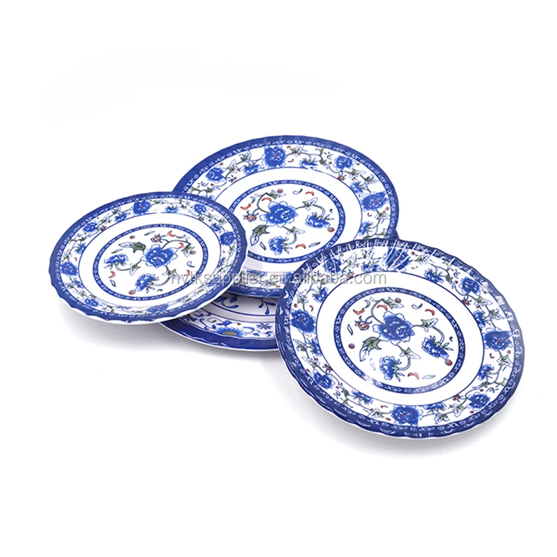 Traditional Chinese elements melamine dinnerware/Unbroken porcelain tableware/Unique oriental beauty plate