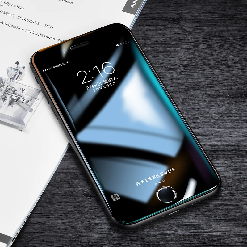 8D изогнутый край Полное покрытие мобильного телефона закаленное стекло экрана Защитная пленка для iPhone