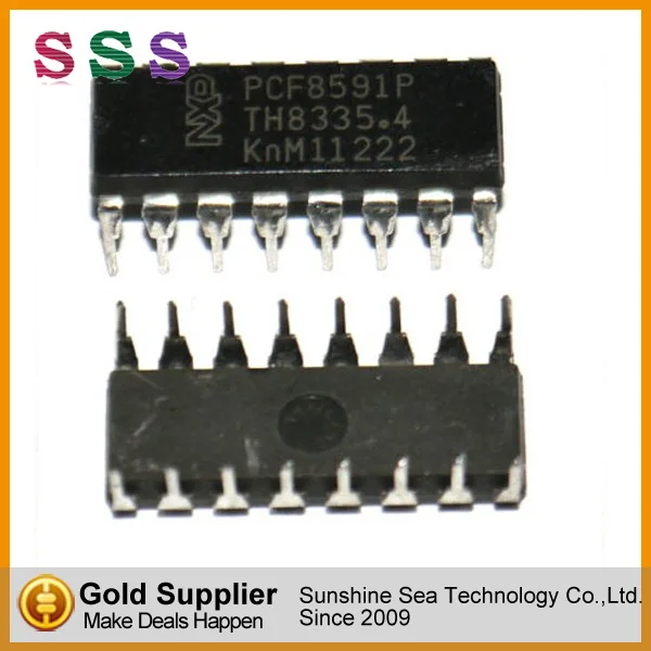(ADC/DAC 8-BIT I2C 16-DIP IC) PCF8591P