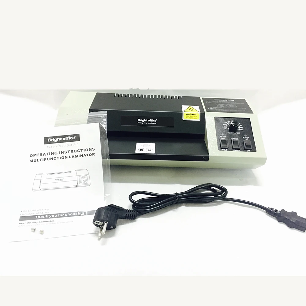 best quality heavy duty heating elements laminator machine a4 bright office 4 rollers