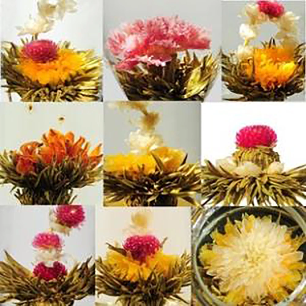 
Wholesale Gift Packing Organic Flower Tea Beautiful Blooming Bulk Tea Balls 