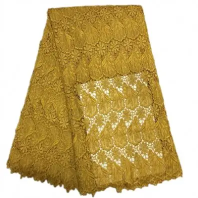 
gold african cord lace fabric dubai fabric lace guipure 2019 