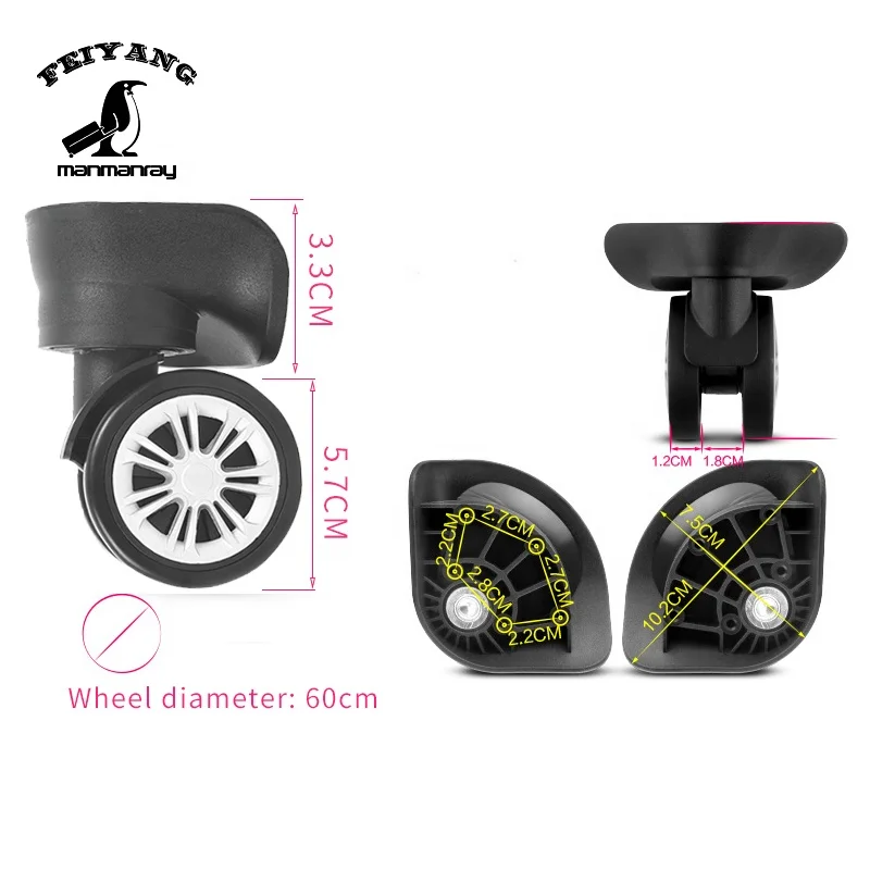 Suitcase Corner Wheel Good quality hard luggage spinner brake wheels