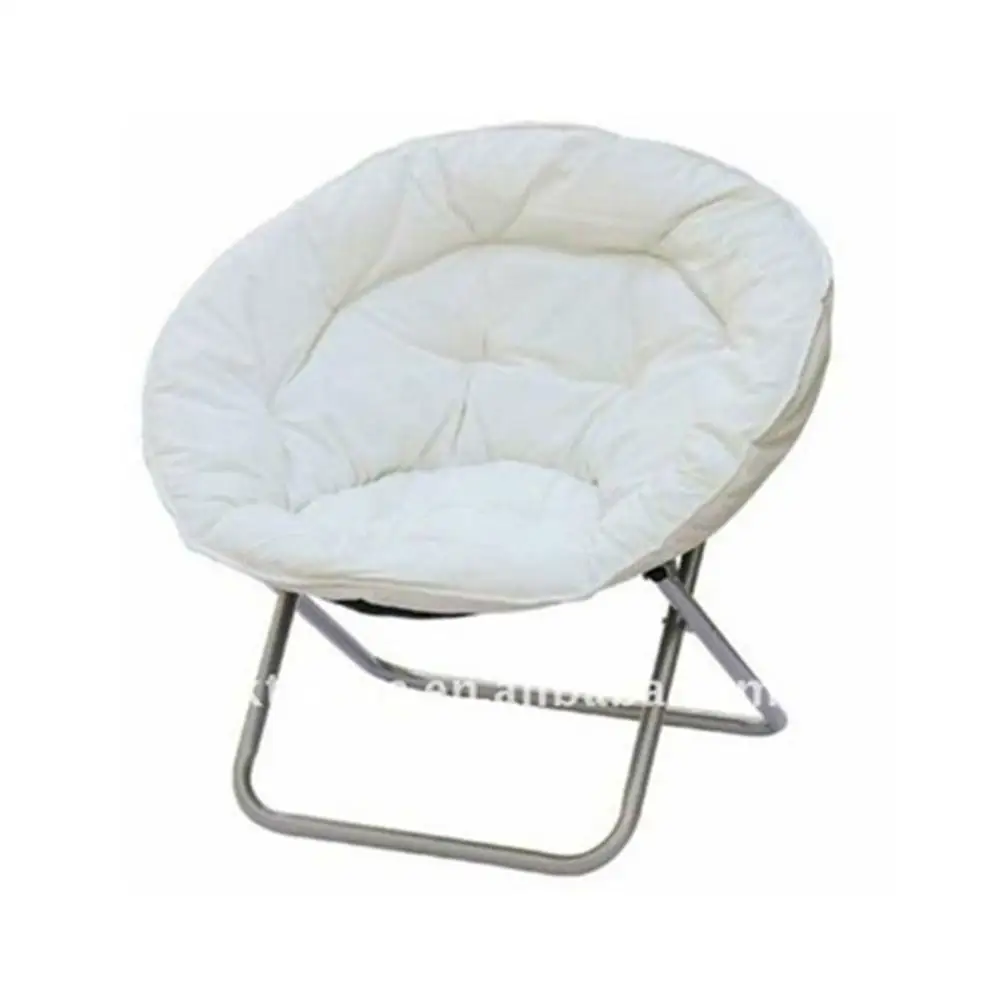 2016 new arrive cheap metal folding chairs round moon chair folding chair