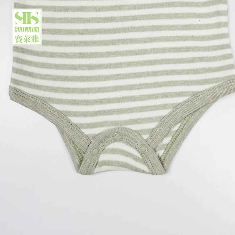 
wholesaleSIIS high quality low price short sleeve organic romper baby bodysuit clothes 