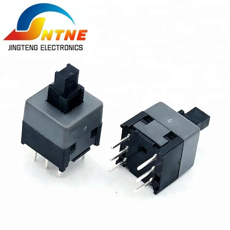 8,5*8,5 мм 6 pin 2p2t вертикальные кнопочный переключатель с круглой крышкой