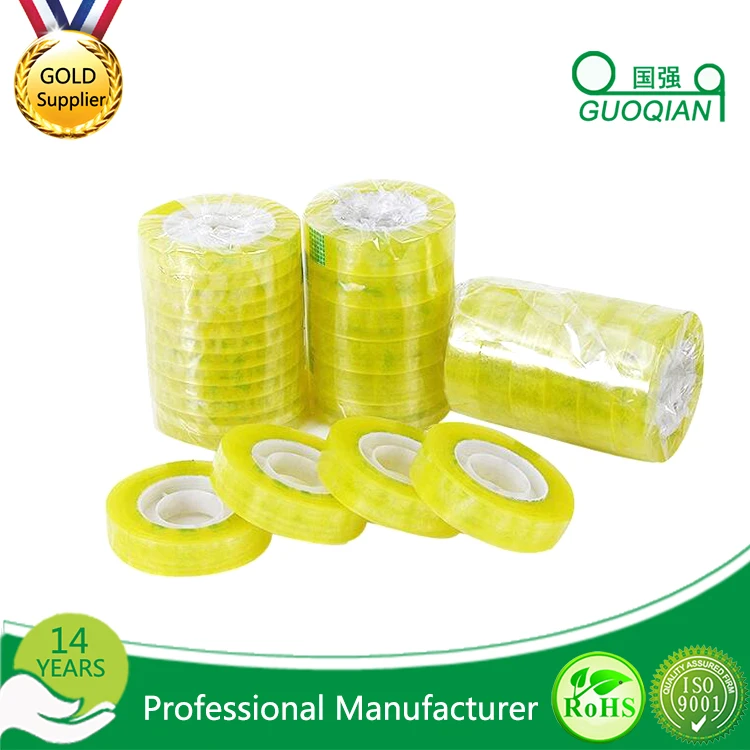 6 Rolls / Pack Home Office School Use Stationery Transparent Adhesive Tape