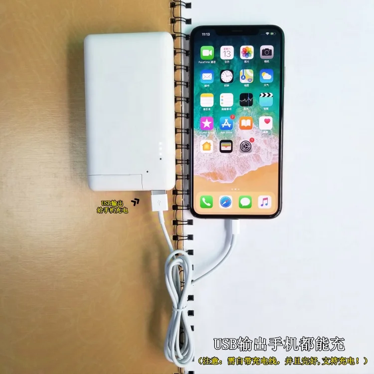 Low moq custom logo portable charger 5v 3a usb c power banks with 10000mAh for airpods and mobile phones