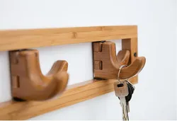 Clothes Hanger Bamboo Making Hanger Home Decorations / Wall Decoration Foldable / Clothes Hooks