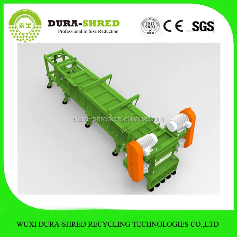 Plastic Recycling Line 20 ton per hour wood aluminum recycling machinery used tire shredder for sale