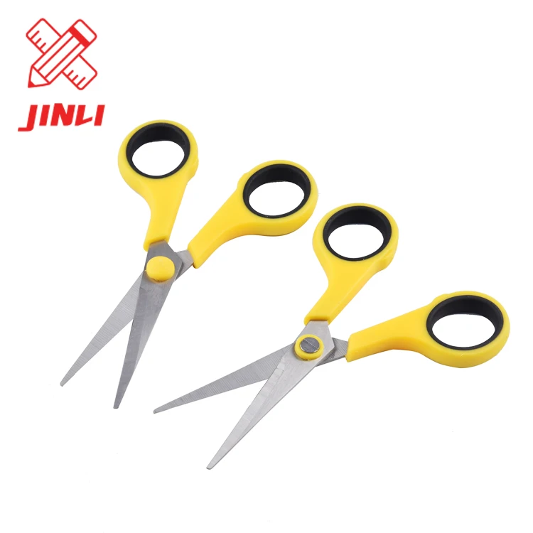 Top quality school paper cutting scissors stainless steel student stationery office scissors