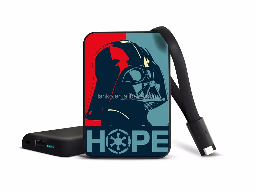 So cool design proda 10000mah portable mobile darth vader power bank polymer external battery