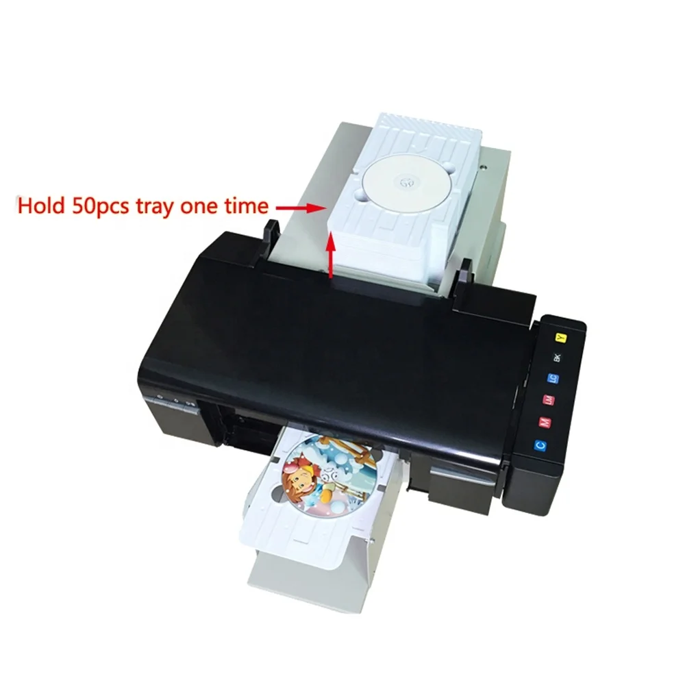 Automatic CD printer for Epson L800 inkjet CD DVD printing machine with 51pcs CD tray free