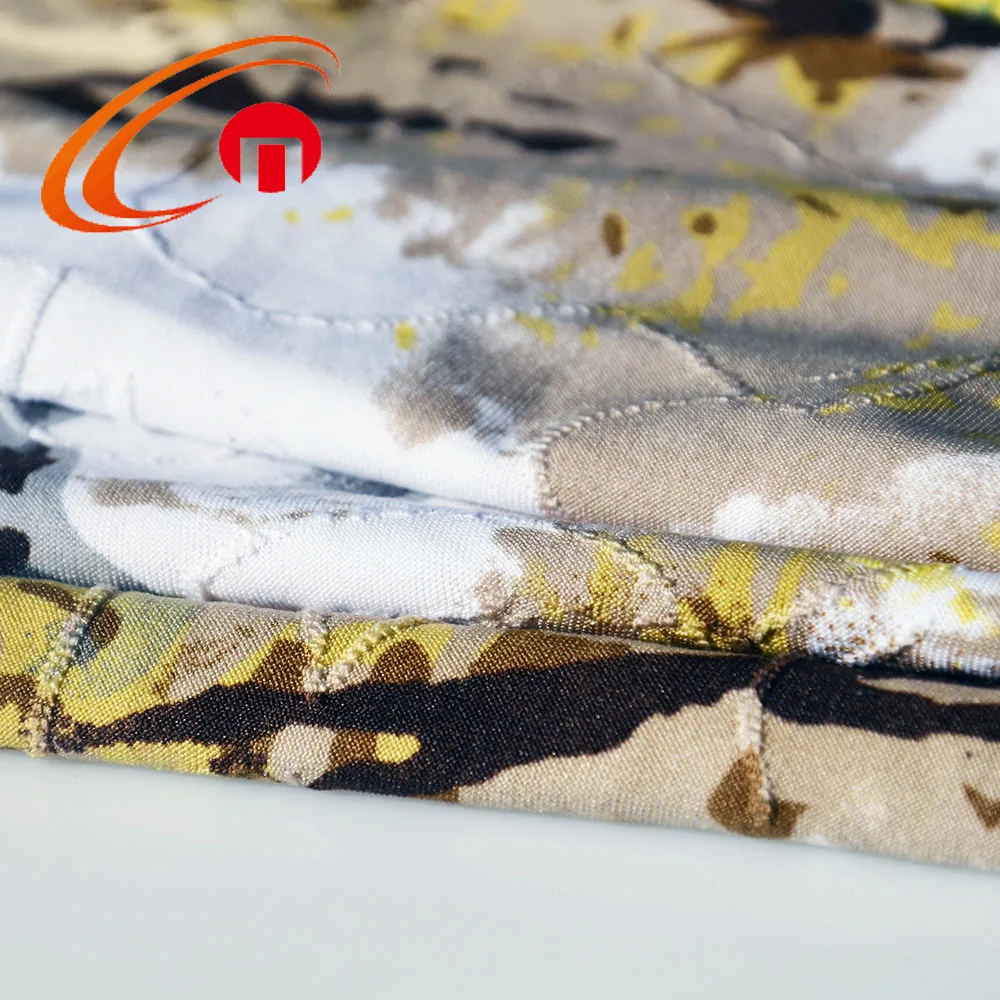 Shaoxing Textile 96%Polyester 4% Spandex  DTY Jacquard Fabric With Flower Print For woman Scarf and Dress