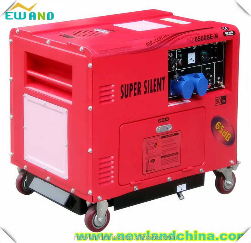 5.5kw super silent электрические звезды дизель-генератор с ценой по прейскуранту завода