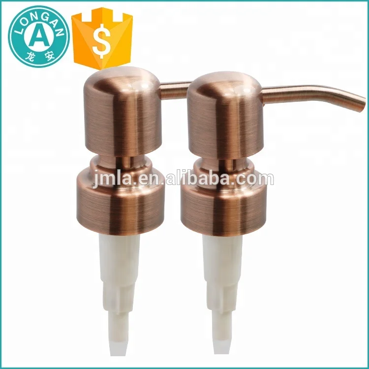 Wholesale custom bathroom sets dispenser pump, stainless steel 304 lotion pump