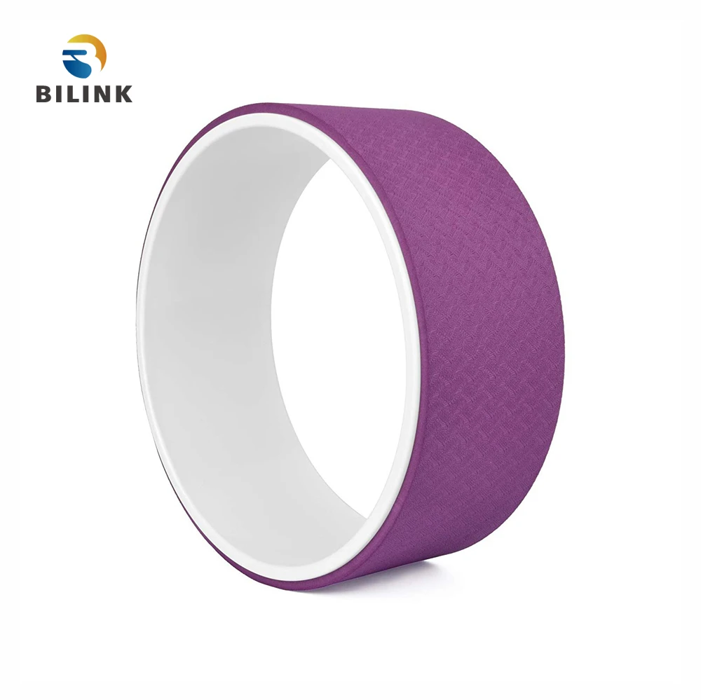 Bilink Surpassing competitive products in both quality and thickness 32x13cm TPE and ABS yoga wheel fitness