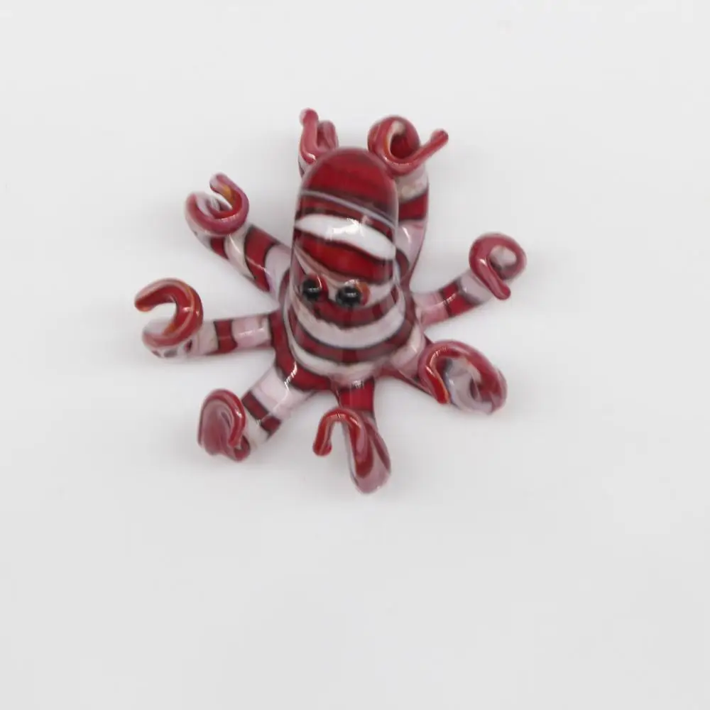 Murano Art Deco Glass Brown octopus ornament sea figurine