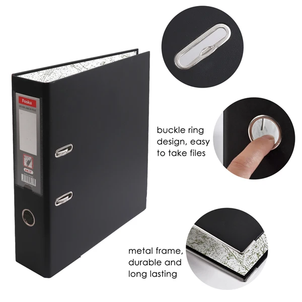 
Foska Stationery One Side PVC office Ring binder Lever Arch File 