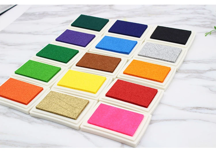 Craft ink pad for fabric wood paper newborn baby foot print stamp pad