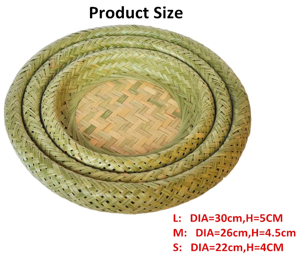 
Eco-friendly Natural Manual Bound Bamboo Sieve Bamboo Basket Bamboo Food Basket 