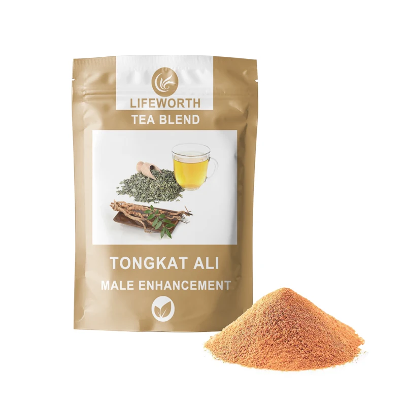 Lifeworth thai flavored tongkat ali instant premix tea bag korean ginseng Maca Ginseng Extract power health tea