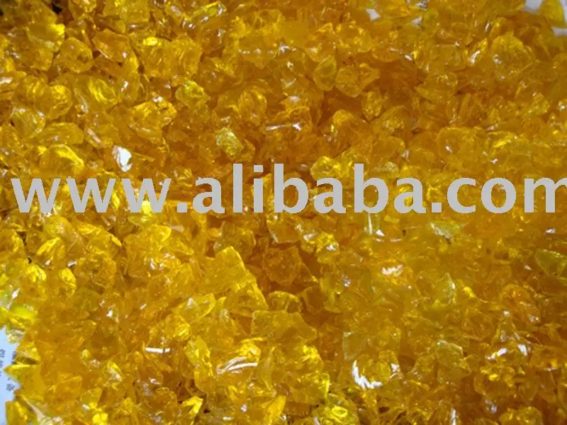 
Yellow glass chips 