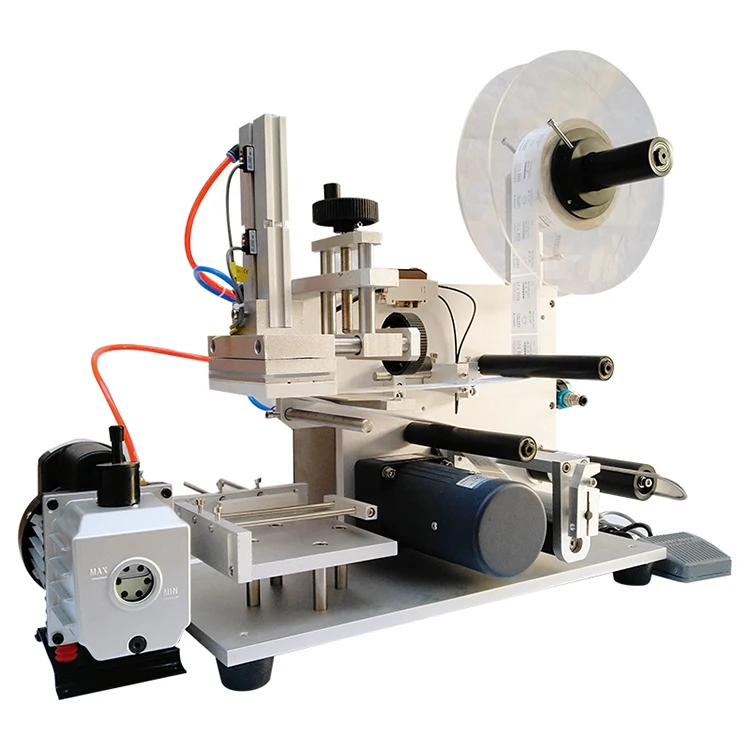 Настольная полуавтоматическая машина для нанесения этикеток на плоские бутылки