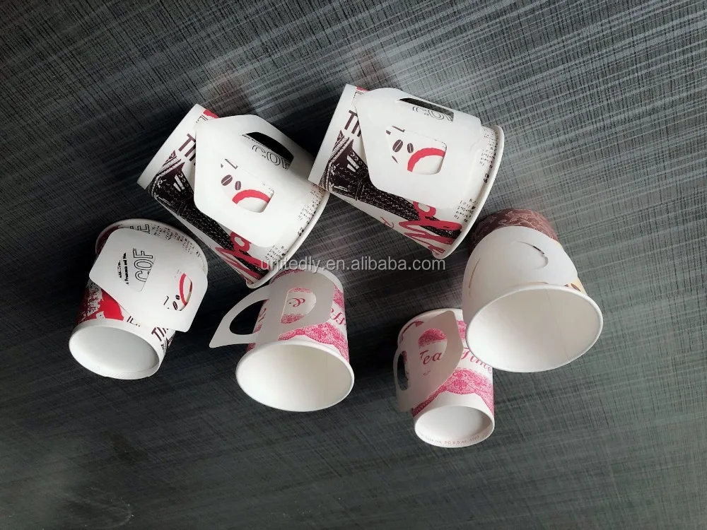 automatic coffee paper cup with handle making machine