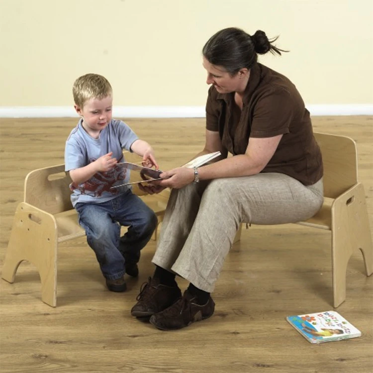 Customized Montessori Wooden Kindergarten Furniture Modern Kids Table and Chair Set with EN71 Activity Playset Furniture