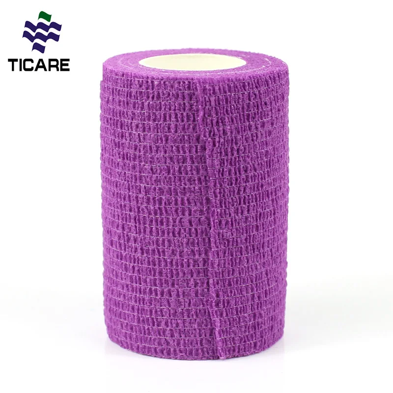 Disposable Self Adhesive Cohesive Elastic Bandage With colorful For Sport and Patient
