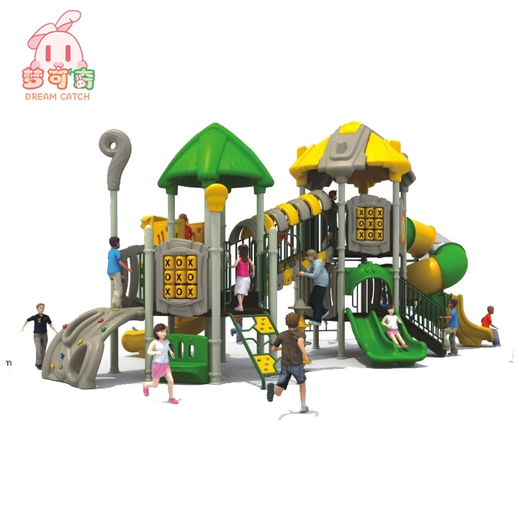 Hot sale Plastic slide garden child toy big outdoor playground for kids