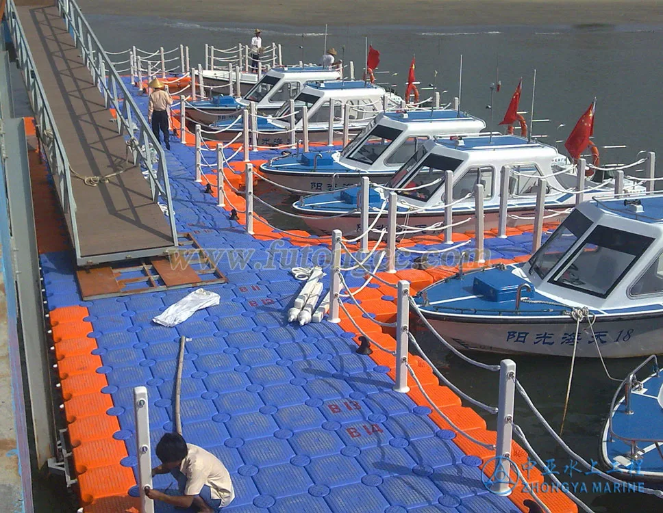 plastic pontoon cubes floating dock jet ski boat jetty floating bridge walkway
