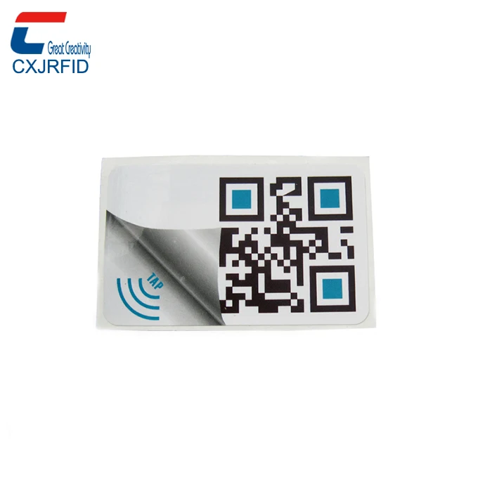 13.56 мГц Пассивные RFID qr-код наклейка iso 14443A mifare desfire ev1 4 К тег