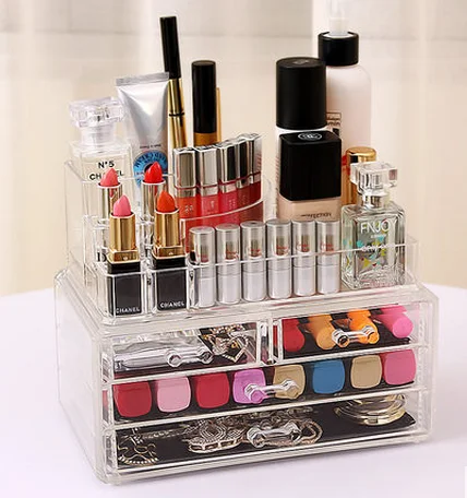 
acrylic cosmetic article organizer acrylic nail polish display racks 