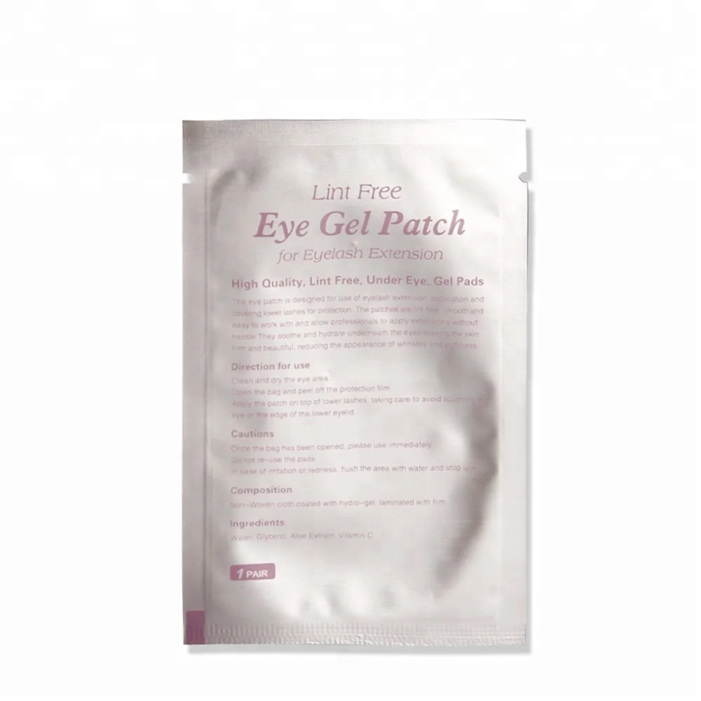 Hot Sale Logo under eye pads for eyelash extensions hydrogel eye patch