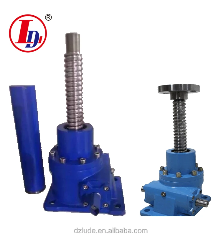 There is the worm screw lift mechanical screw jacks screw lift price