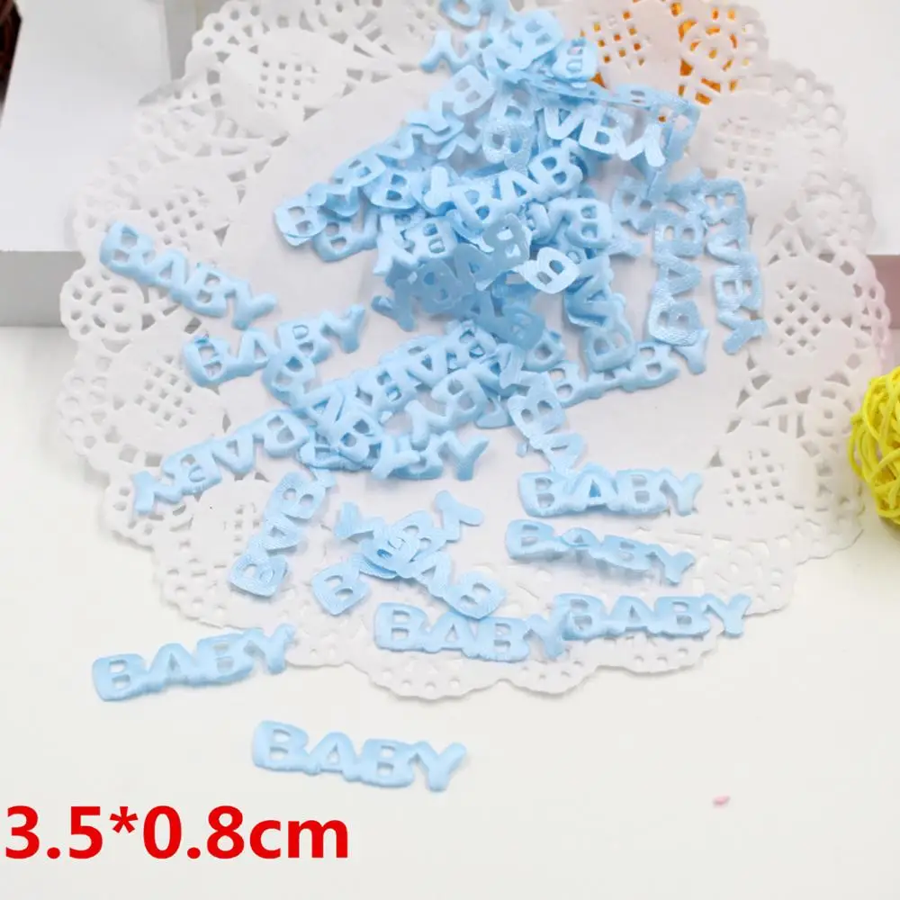 100pcs Pink blue Petals Sponge feet shaped Hand Throw Flowers  Fabric foot Party Baby Shower Table Wedding Confetti Decoration