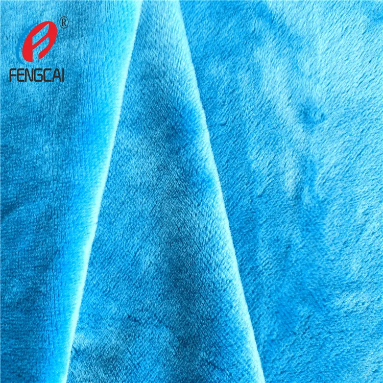 China Supplier Textile 100% Polyester Minky Short Plush Fabric For Baby Blanket