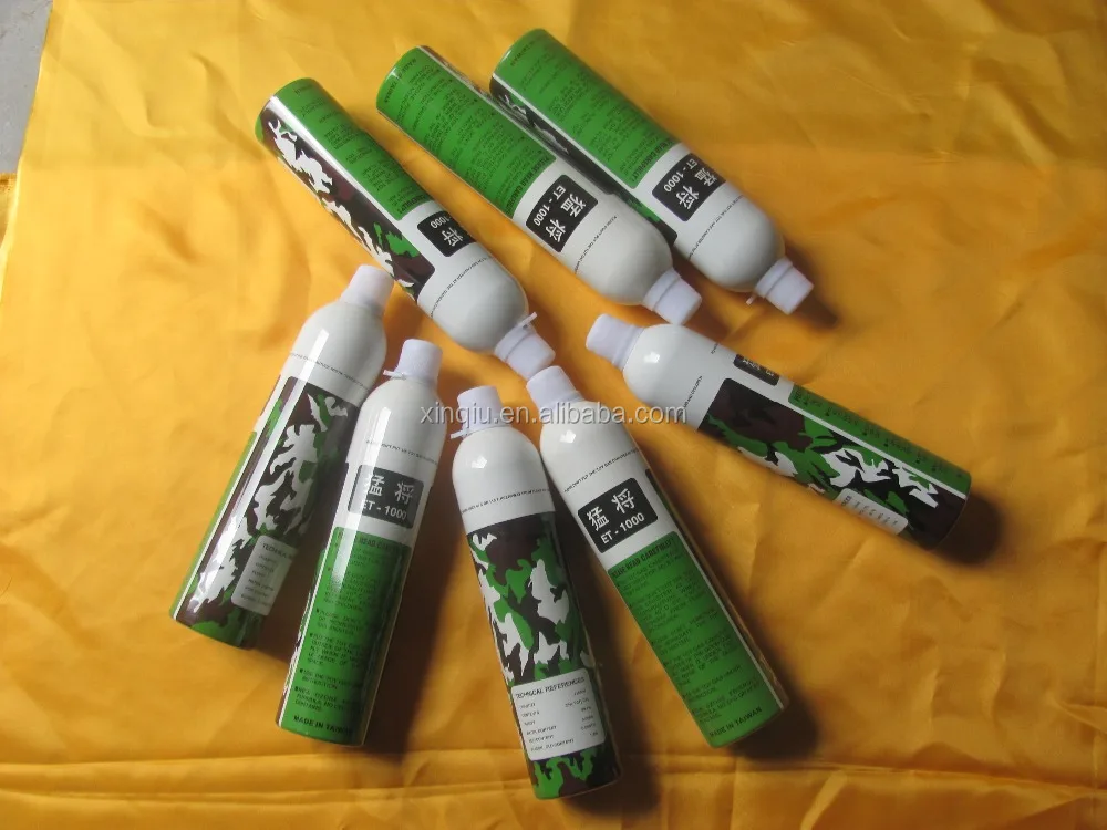 
War game type 1100ml green gas/aerosol can 