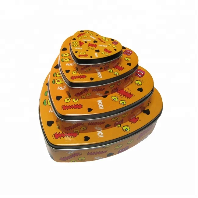 heart shape Christmas gift tin box
